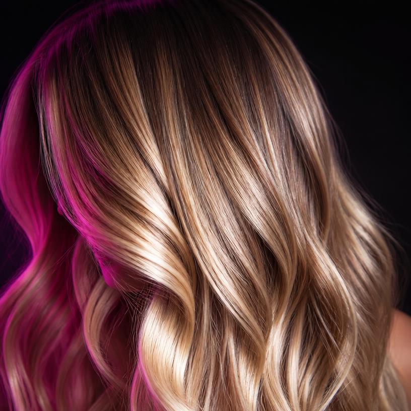 Baleyage blond — praca mobilnej fryzjerki z Dębicy